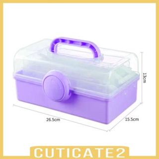 [Cuticate2] กล่องเก็บอุปกรณ์เย็บผ้า 3 ชั้น สําหรับทําเล็บมือ