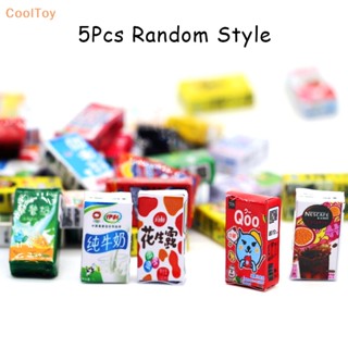 Cooltoy โมเดลเครื่องดื่ม น้ําผลไม้ ขนาดมินิ 1:12 สําหรับตกแต่งบ้านตุ๊กตา 5ชิ้น