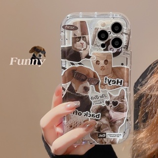 เคสโทรศัพท์มือถือ TPU กันกระแทก ลายการ์ตูนสุนัข สําหรับ Iphone 11 12 13 14 Pro Max