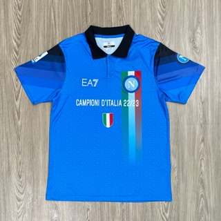 เสื้อบอล คอปก เสื้อผู้ใหญ่ ทีม Napoli เนื้อผ้าโพลีเอสเตอร์ เกรดแฟนบอล AAA