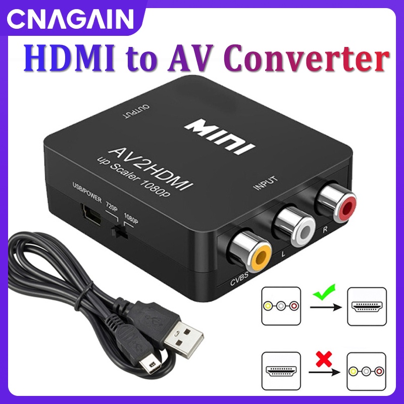 cnagain-ตัวแปลง-hdmi-เป็น-rca-av-1080p-hdmi-เป็น-av-3rca-cvbs-รองรับ-pal-ntsc-สําหรับ-tv-stick-roku-chromecast-apple-tv-pc-แล็ปท็อป-xbox-hdtv-dvd