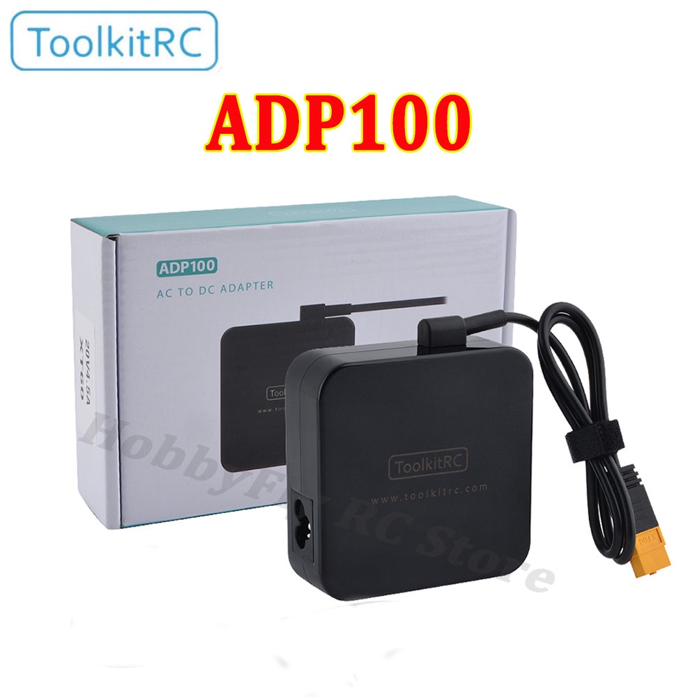 toolkitrc-adp100-พาวเวอร์ซัพพลาย-100w-20v-พร้อมอะแดปเตอร์เอาท์พุต-xt60-สําหรับโดรนบังคับ-isdt-q8-q6-gt-power-hota-htrc