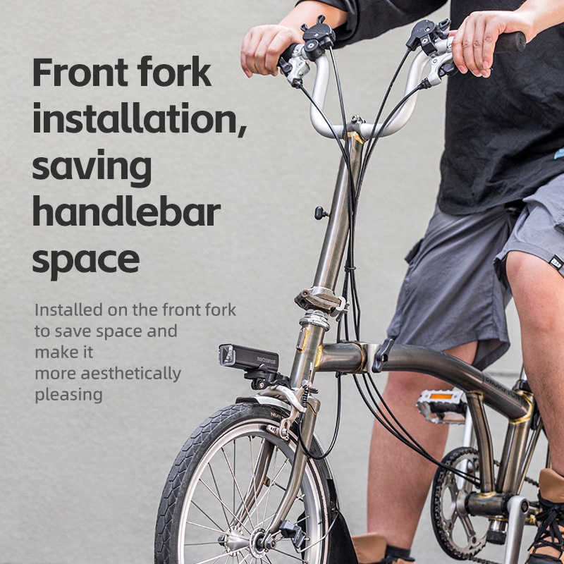 rockbros-ขาตั้งไฟหน้าจักรยาน-อะลูมิเนียมอัลลอย-สําหรับ-brompton-gopro