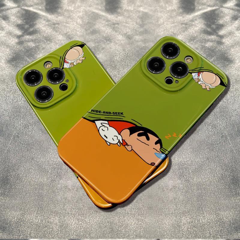 เคสโทรศัพท์มือถือ-แบบนิ่ม-ลายการ์ตูนชินจัง-กันกระแทก-สําหรับ-apple-iphone-13plus-max-12-14pro-11-6ins-78-f0up