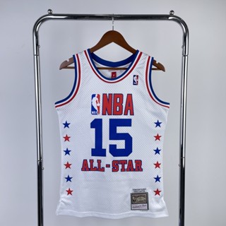 เสื้อกีฬาบาสเก็ตบอล แขนกุด ลายทีม All Star Jersey No.15 สีขาว สําหรับผู้ชาย