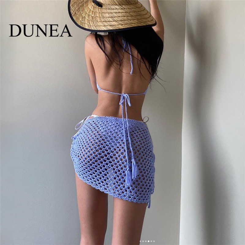 dunea-ชุดกระโปรงถัก-รัดรูป-เซ็กซี่-สําหรับผู้หญิง