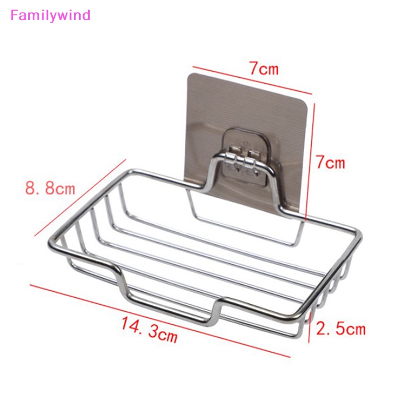 familywind-gt-ชั้นวางสบู่-แบบติดผนัง-ที่วางสบู่-สเตนเลส-สบู่ฟองน้ํา-จานอุปกรณ์ห้องน้ํา-จานสบู่-มีกาวในตัวอย่างดี