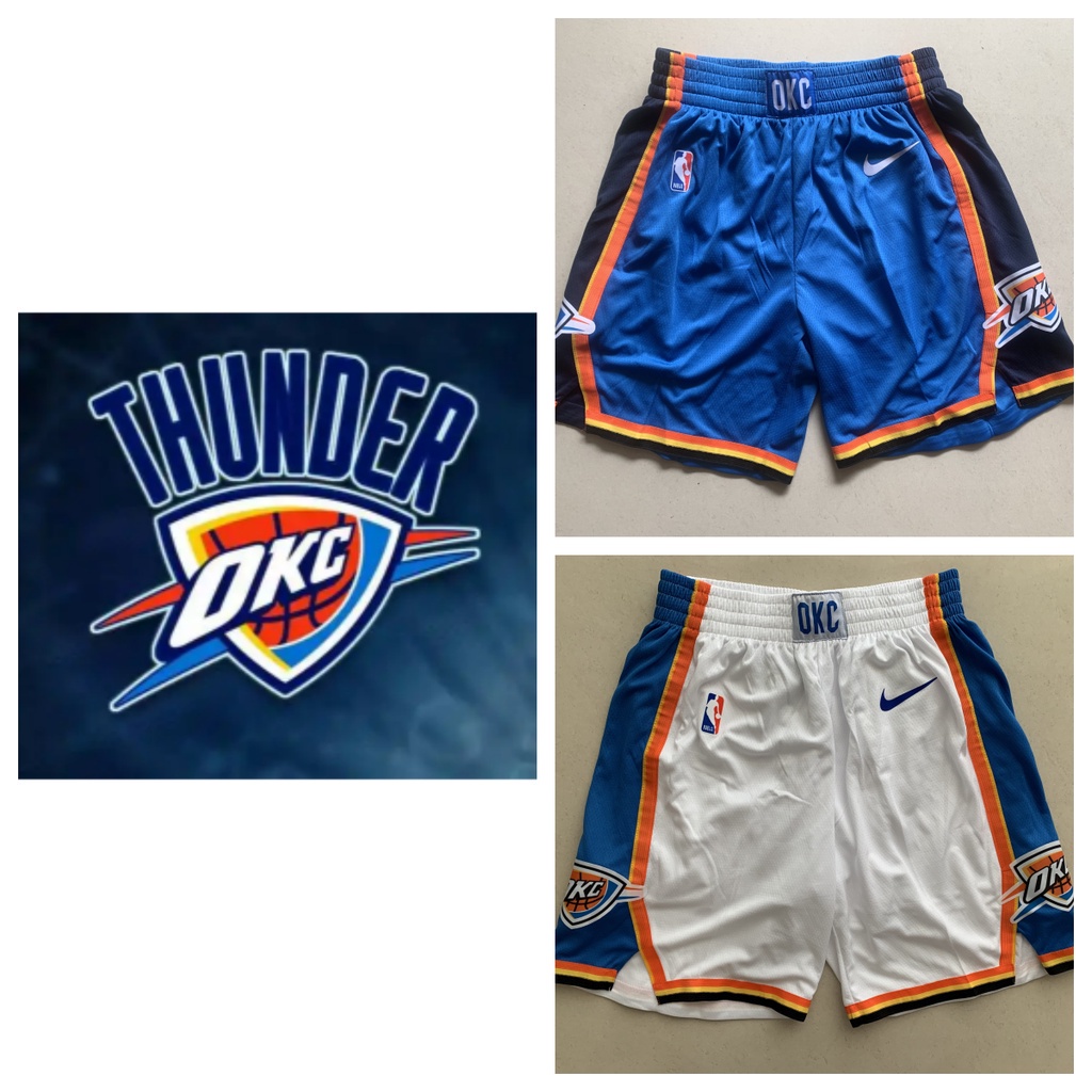 oklahoma-city-thunder-กางเกงขาสั้นกีฬาคลาสสิก-nba-กีฬากางเกงขาสั้น