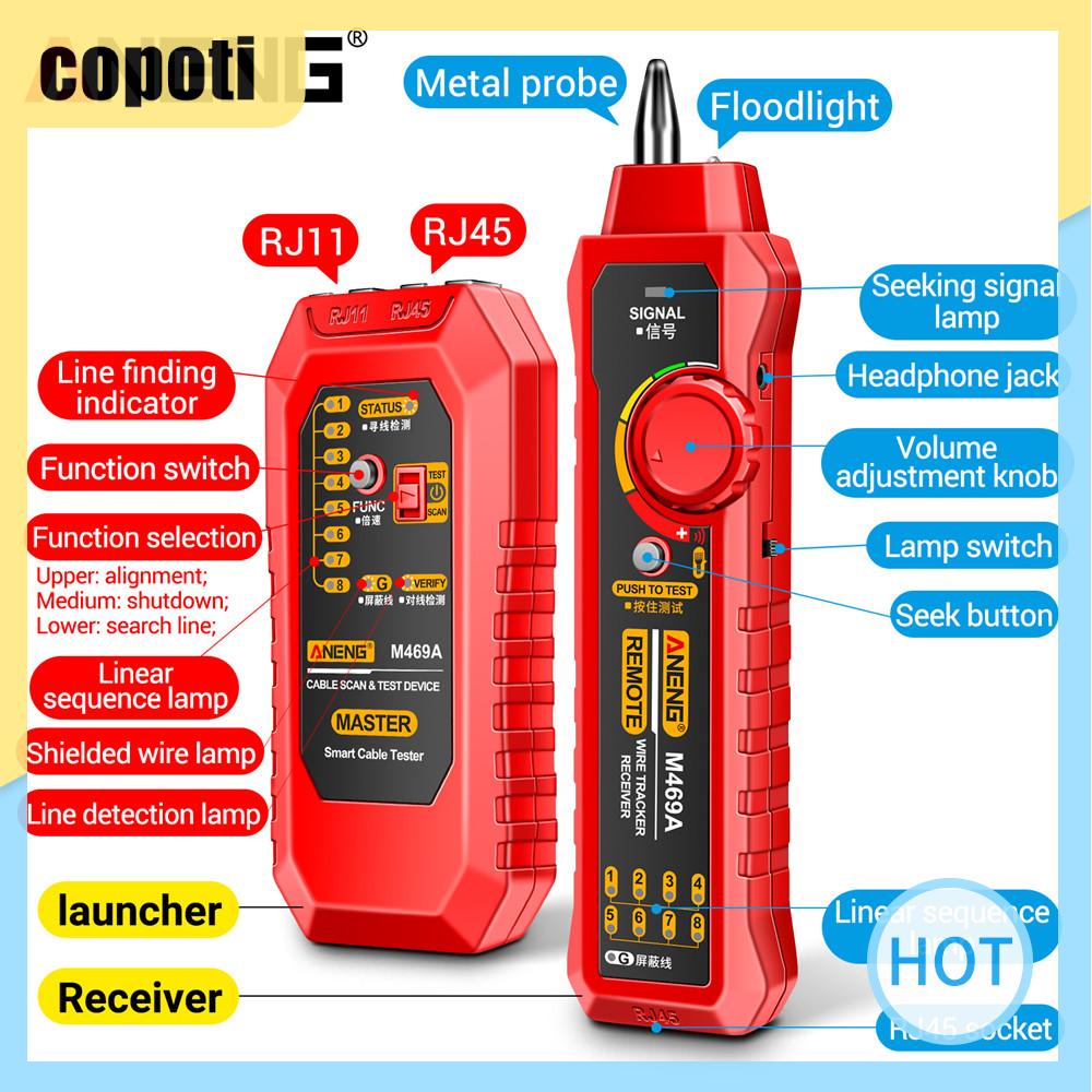aneng-m469a-เครื่องมือค้นหาสายเคเบิล-rj45-rj11-สําหรับซ่อมแซมเครือข่าย