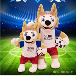 2018 ตุ๊กตา Russia FIFA World Cup Mascot Zabivaka Wolf Souvenir ของเล่นสําหรับเด็ก 7YUC TREB