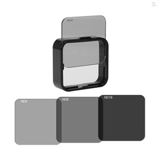 Andoer Square ND Lens Filter Protector Kit Set(ND2/ND4/ND8/ND16) Replacement for  Hero4/3+/3 w/ Mounting Frame Holder