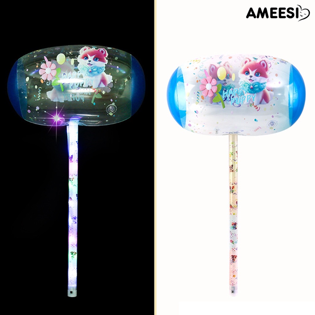 ameesi-ค้อนเป่าลม-pvc-แบบหนา-สีโปร่งใส-กันรั่วไหล-ของเล่นสนุก-สําหรับเด็ก