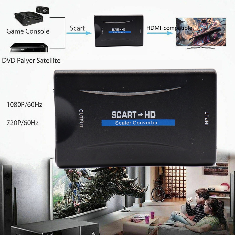 ตัวแปลงสัญญาณเสียงวิดีโอ-1080p-scart-hdmi-พร้อมสายเคเบิล-usb-สําหรับกล่อง-hdtv-sky-dvd-โทรทัศน์