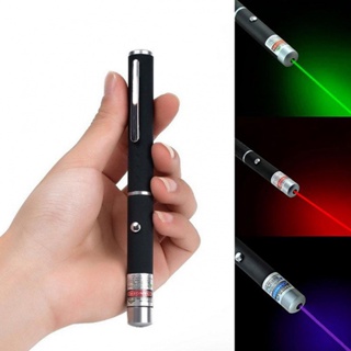 ปากกาชี้แสงเลเซอร์ 5MW พลังงานสูง สีเขียว สีแดง อเนกประสงค์