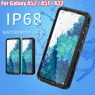 เคสกันน้ํา IP68 กันตก สําหรับ Samsung Galaxy A34 A54 A53 A12 A22 A51 A01 A10e A23 A14 A33 A32 A42 A52 A72 A02S A03S A13 A04S