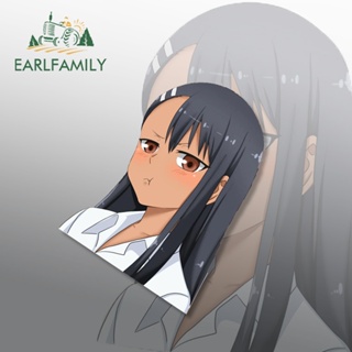 Earlfamily สติกเกอร์กันน้ํา ลาย Dont Toy With Me Miss Nagatoro 13 ซม. x 9 ซม. สําหรับติดตกแต่งประตูรถยนต์