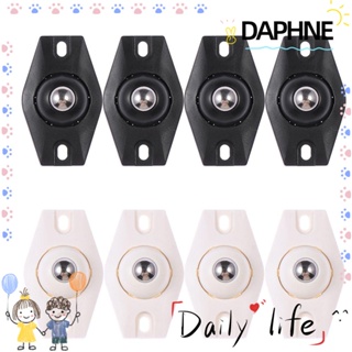 Daphne ล้อลูกกลิ้ง สเตนเลส 360o เสียงเบา มีกาวในตัว อุปกรณ์เสริม สําหรับกล่อง 4 ชิ้น