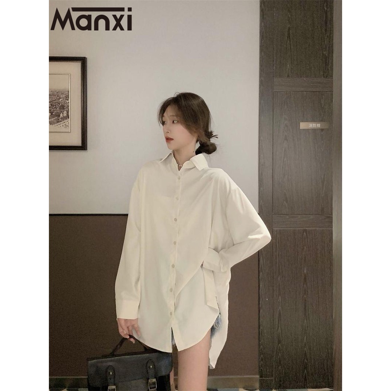 manxi-เสื้อเชิ้ตผู้หญิง-เสื้อแฟชั่นผู้หญิง-สะดวกสบาย-มีความรู้สึกของการออกแบบ-a92m0s0