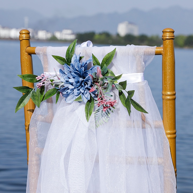 ผ้าคลุมเก้าอี้ประดิษฐ์-ลายดอกไม้-สําหรับตกแต่งสวน-งานแต่งงาน-กลางแจ้ง