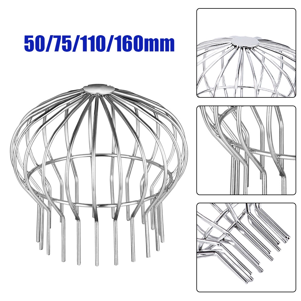 ฝาครอบท่อระบายน้ํา-สเตนเลส-สีเงิน-ป้องกันการอุดตัน-50-160-มม