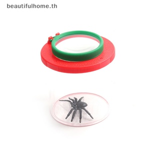 ｛Halloween Decor｝กล่องแว่นขยาย ทรงกระบอก ลายแมงมุม แมงมุม สําหรับเด็ก
