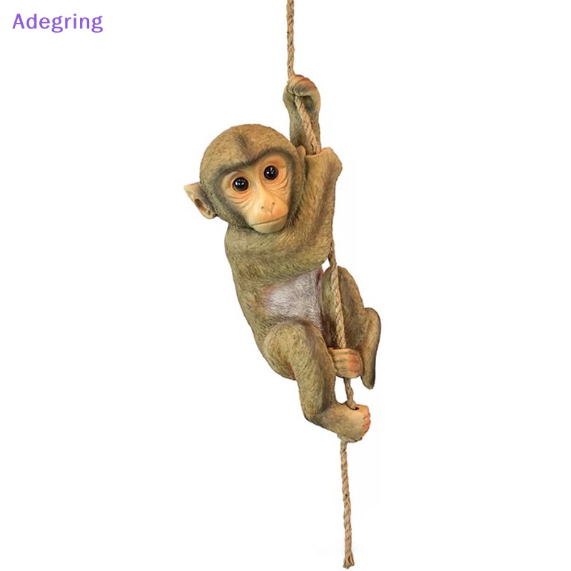 adegring-รูปปั้นลิงปีนต้นไม้เรซิ่น-สําหรับแขวนตกแต่งบ้าน-และสวน