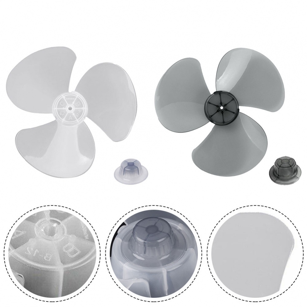 fan-blade-3-leaves-radius-14cm-standing-pedestal-floor-wall-transparent-black