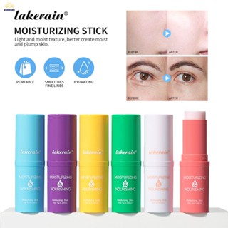 Lakerainไฮเดรตติ้งสติ๊ก ลิปสติกบํารุงผิวหน้า Facial Lip Moisturizing Stick ให้ความชุ่มชื้นแก่แป้งฝุ่นขนาดเล็ก 【doom】