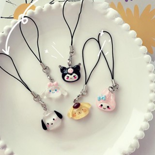 พวงกุญแจ จี้สายคล้องโทรศัพท์มือถือ ลาย Sanrio Kawaii น่ารัก แฟชั่น