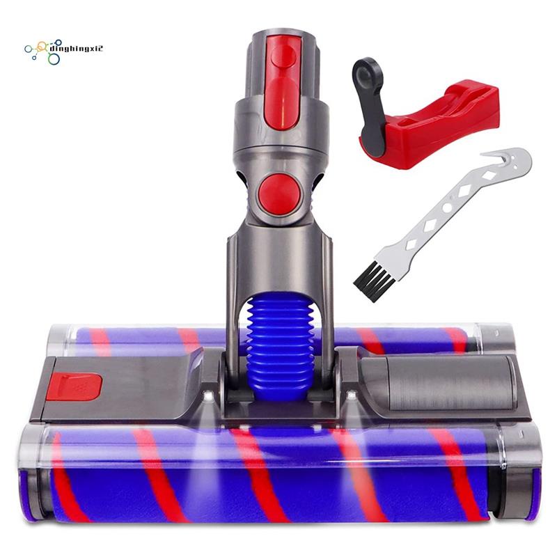 แปรงลูกกลิ้งคู่-พร้อมไฟ-led-สําหรับ-dyson-v7-v8-v10-v11-v15