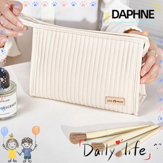 Daphne กระเป๋าเครื่องสําอาง ความจุขนาดใหญ่ สไตล์เรโทร สําหรับห้องน้ํา
