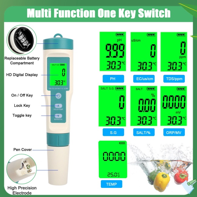 vm-เครื่องทดสอบค่า-ph-ดิจิทัล-7-in-1-tds-ec-orp-temp-ph-คุณภาพน้ํา-สําหรับเครื่องดื่มในครัวเรือน