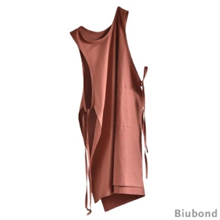 [Biubond] ผ้ากันเปื้อน แขนกุด สําหรับเชฟทําอาหาร เหมาะกับผู้หญิง