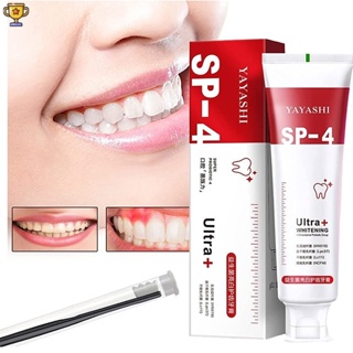 Sp-4 ยาสีฟัน sp-4 ยาสีฟันเพิ่มความกระจ่างใส ยาสีฟันลมหายใจสดชื่น Yayashi sp-4 ยาสีฟันโปรไบโอติก ปรับปรุงคราบเหลือง สําหรับครอบครัว ทุกเพศ TRTH