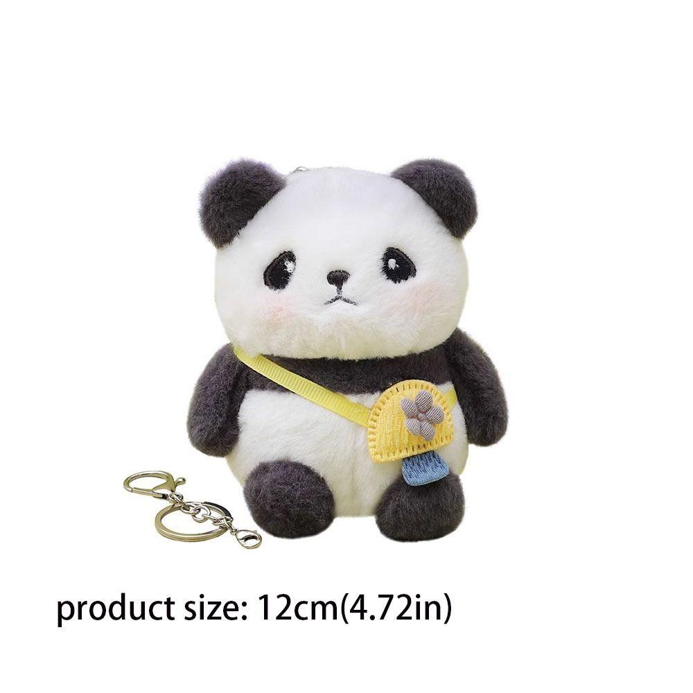 darby-พวงกุญแจตุ๊กตาหมีแพนด้าน่ารัก-ตุ๊กตาผ้าฝ้าย-pp-พวงกุญแจรถสไตล์เกาหลี-สด-ขนาดเล็ก-จี้กระเป๋าตุ๊กตา
