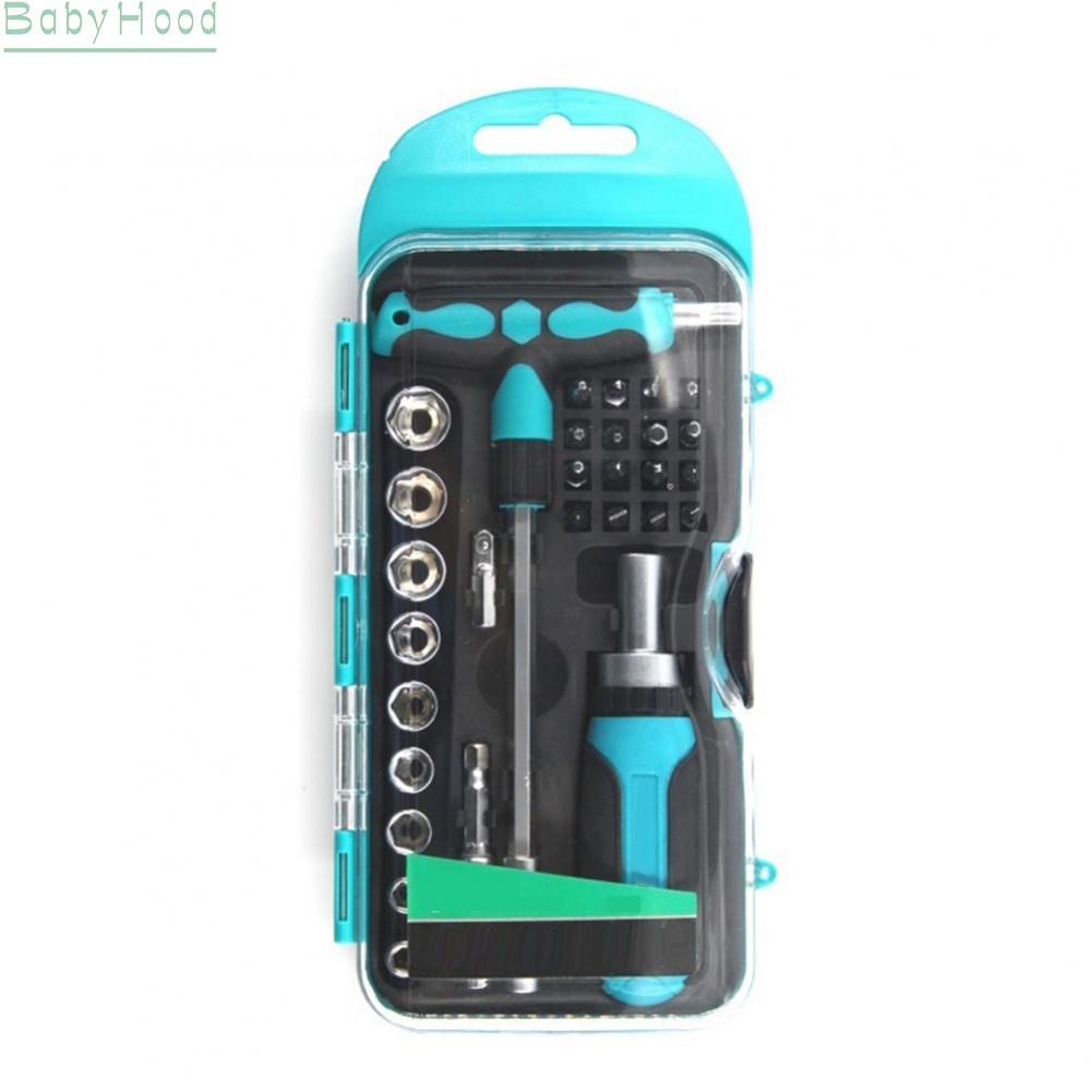 big-discounts-29pc-high-torque-ratchet-slotted-corss-screwdriver-wrench-torx-hex-driver-socket-bbhood