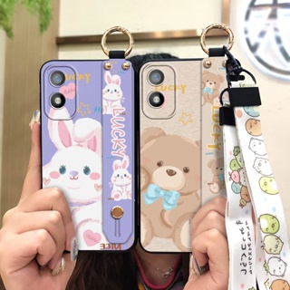Shockproof Oil Painting Phone Case For Itel A18/Tecno POP6C Soft case Anti-knock Dirt-resistant Kickstand Wristband Cute ring