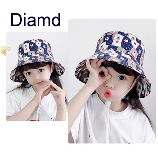 Diamd หมวกบักเก็ต ป้องกันแดด สองด้าน สไตล์ชาวประมง ชายหาด สําหรับเด็กทารก เด็กวัยหัดเดิน เด็กผู้ชาย เด็กผู้หญิง