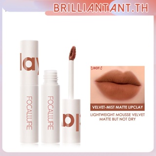 ใหม่ Focallure Matte Lipstick Lipclay Lipcream Velvet Waterproof Longlasting Dual-use Lip And Cheek Professional Makeup bri