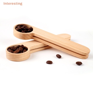 [Interesting] ช้อนไม้ตักกาแฟ พร้อมคลิปหนีบถุงชา กาแฟ เมล็ดกาแฟ สําหรับคนรักกาแฟ