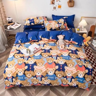 Bedding Sheet ผ้าปูที่นอน6ฟุต/5ฟุต/3.5ฟุต Setผ้าปู (ปลอกหมอน+ลอกหมอนข้าง+ผ้าปู) ผ้าปูที่นอน รัดมุม360องศา 12นิ้ว