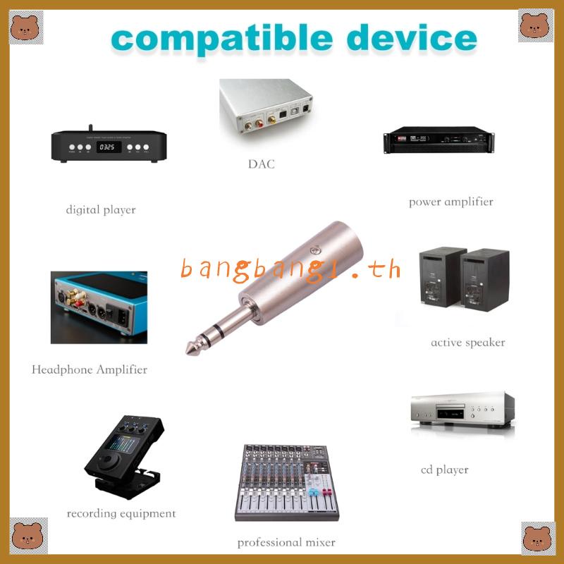 bang-ปลั๊กตัวผู้-6-35-มม-เป็น-3pin-xlr-ตัวผู้-ปลั๊กสเตอริโอ-ไมโครโฟน