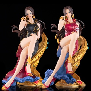 One PIECE Boa Hancock โมเดลตุ๊กตาฟิกเกอร์เซ็กซี่ 21 ซม. สีดํา สีแดง สําหรับผู้หญิง