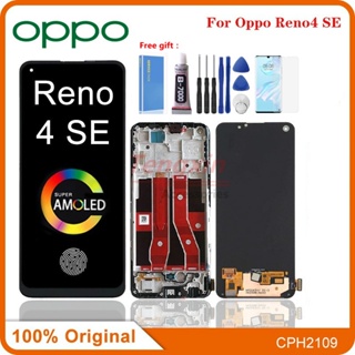 อะไหล่หน้าจอสัมผัสดิจิทัล LCD 6.43 นิ้ว สําหรับ Oppo Reno4 SE PEAT00 PEAM00 Oppo Reno 4 SE 4SE