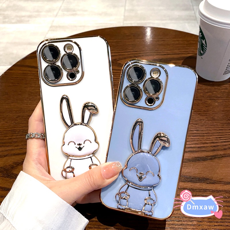 เคสโทรศัพท์มือถือ-ลายกระต่ายน่ารัก-3d-พร้อมขาตั้ง-สําหรับ-samsung-galaxy-s23-ultra-plus-s23-a04s-a04-m53-m33-m32-m23-5g