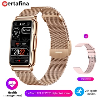 Certafina 1.47 นิ้ว Smart Watch นาฬิกาหรูหราสำหรับผู้หญิง Smartwatch Lady