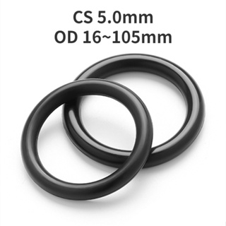 [WDY] แหวนซีลปะเก็นโอริง Cs5.0 มม. NBR OD15-105 มม. สีดํา