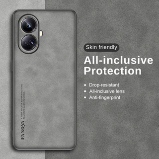 เคสโทรศัพท์หนังแกะ ซิลิโคนนิ่ม กันกระแทก ป้องกันกล้อง สําหรับ Realme C55 5G Realme C55 C 55 RealmeC55 5G