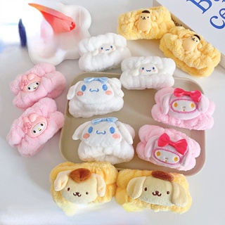 สายรัดข้อมือ ผ้าสักหลาด กันน้ํา กันชื้น ลายการ์ตูนอนิเมะ Sanrio Melody Kuromi Kitty น่ารัก