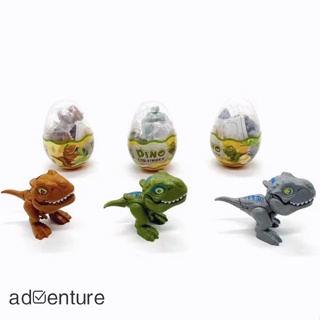 Adven ตุ๊กตาฟิกเกอร์การ์ตูนไดโนเสาร์ ไข่เติม DIY ของเล่น ของขวัญวันเกิด สําหรับเด็ก